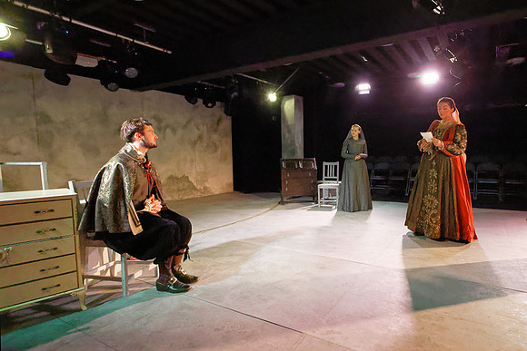 Theatre dress rehearsal, Swansea, Wales, UK