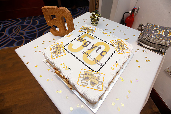 West Glamorgan Youth Theatre Company 50th anniversary dinner at Blanco's Hotel, Port Talbot, Wales, UK