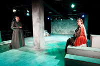 Theatre dress rehearsal, Swansea, Wales, UK
