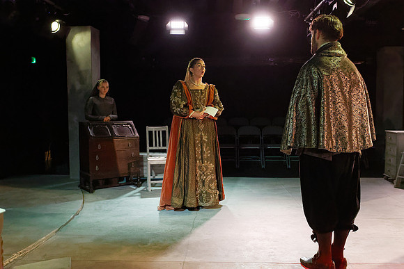 Theatre dress rehearsal, Swansea, Wales, UK
