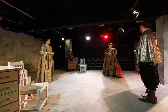 Theatre dress rehearsal, Swansea, Wales, UK