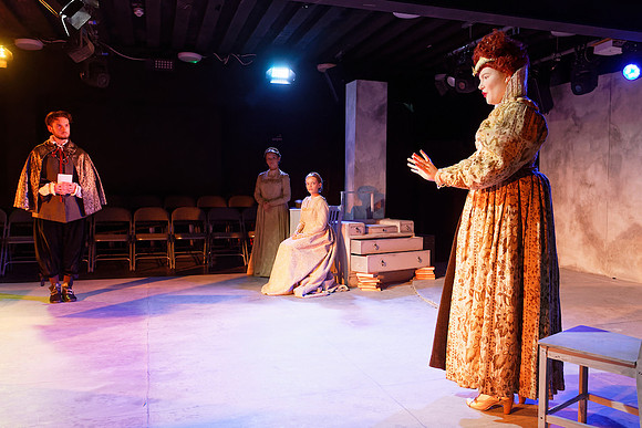 Theatre dress rehearsal, Swansea, Wales, UK