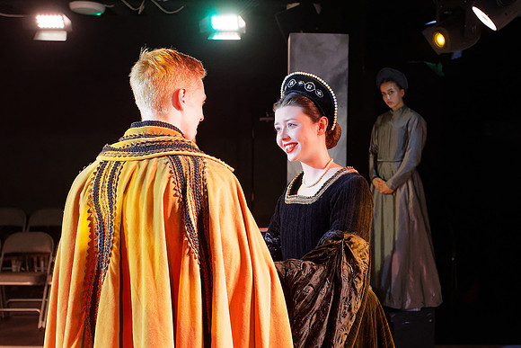 Theatre dress rehearsal, Swansea, Wales, UK